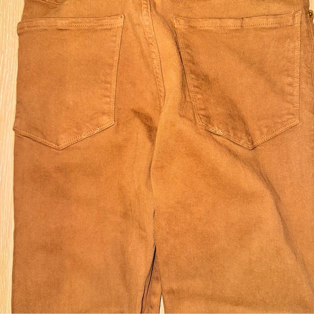 Frame Denim Le Sylvie Slender Straight Tobacco Brown Tan Coated 26 - Picture 9 of 11